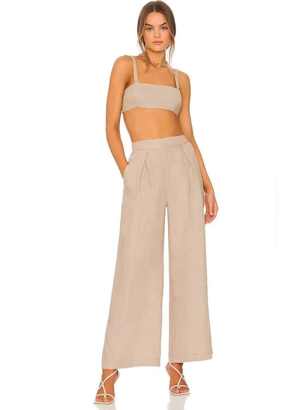 Can't Get Enough Summer Suit Set In Cream by Free People - Picture 2 of 4